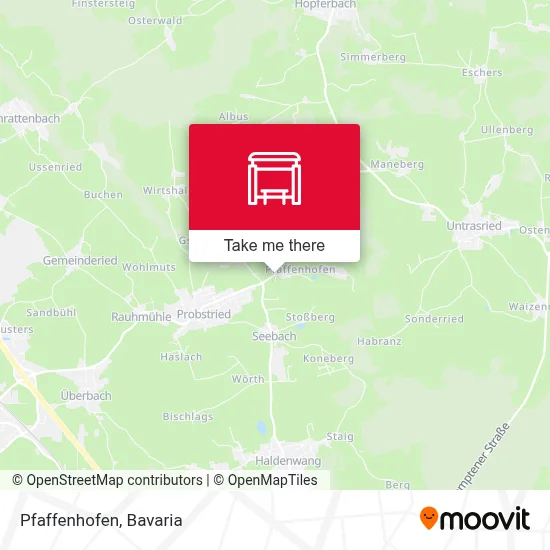 Pfaffenhofen map