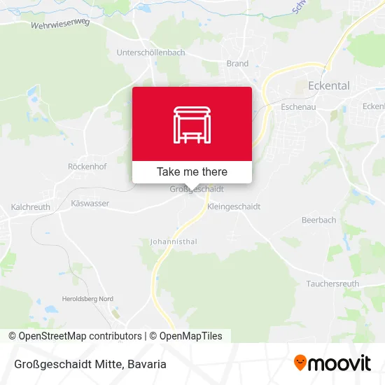 Großgeschaidt Mitte map