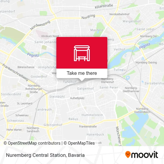 Nürnberg Hbf map