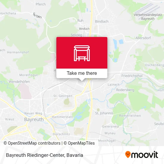 Bayreuth Riedinger-Center map