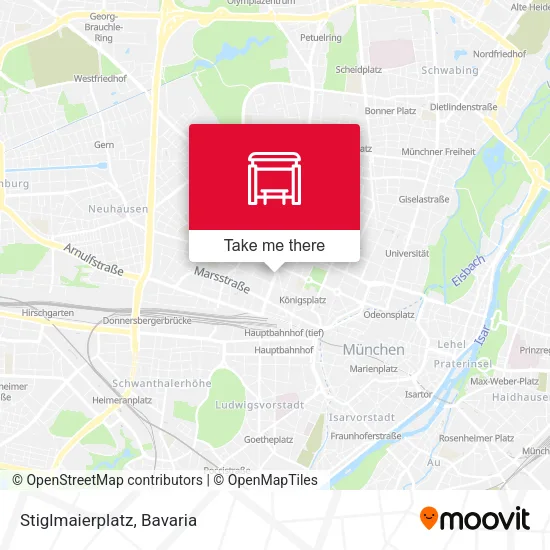 Карта Stiglmaierplatz
