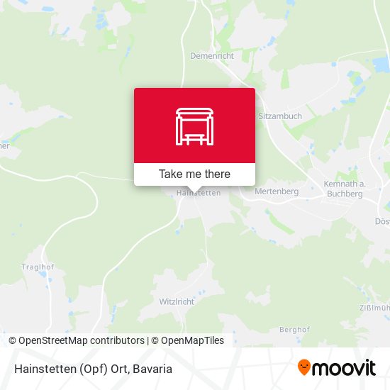 Карта Hainstetten (Opf) Ort