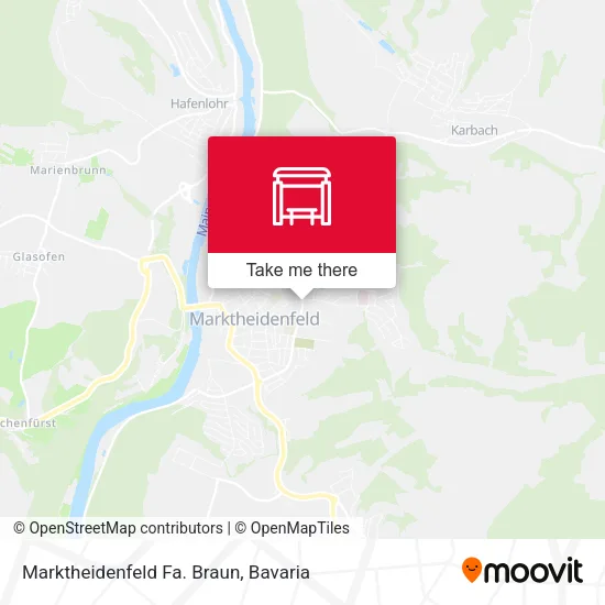Карта Marktheidenfeld Fa. Braun