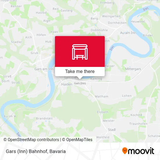 Gars (Inn) Bahnhof map