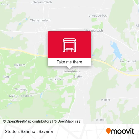 Stetten, Bahnhof map