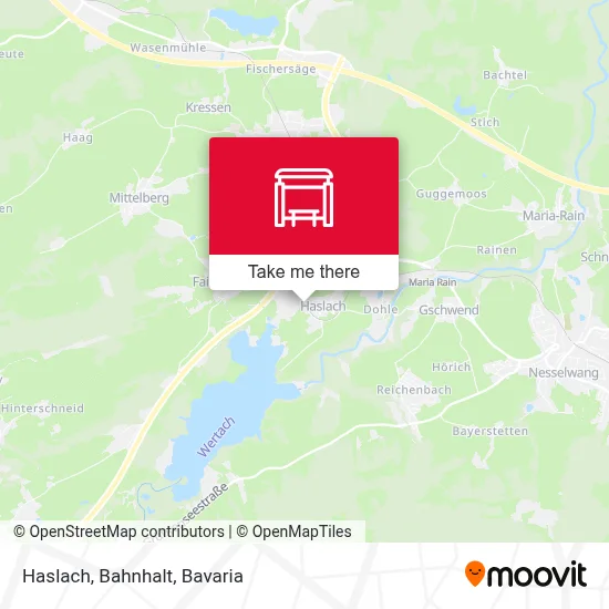 Haslach, Bahnhalt map