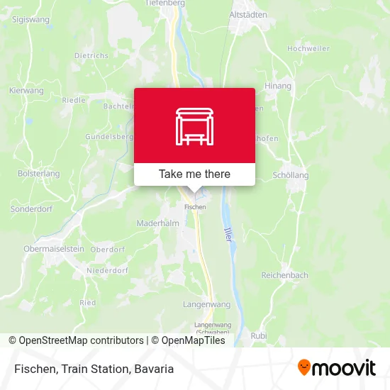 Fischen, Bahnhof map