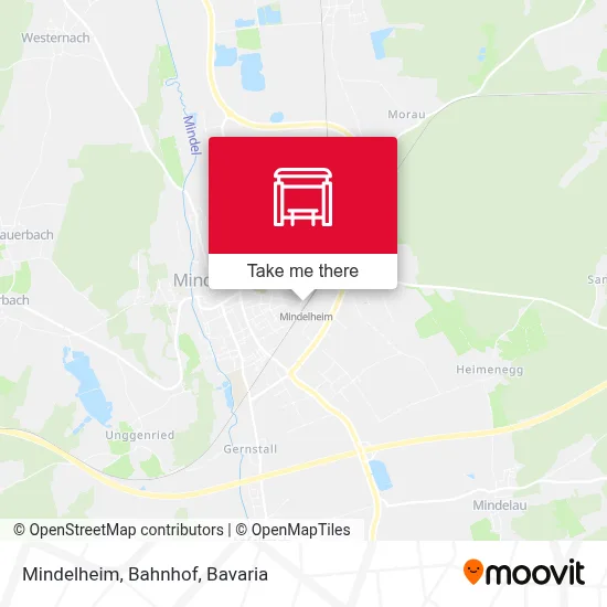 Mindelheim, Bahnhof map