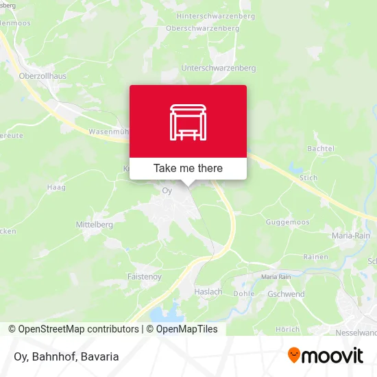 Oy, Bahnhof map