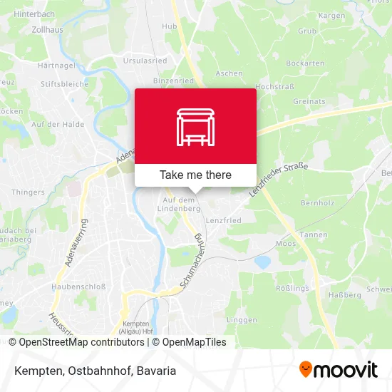 Kempten, Ostbahnhof map