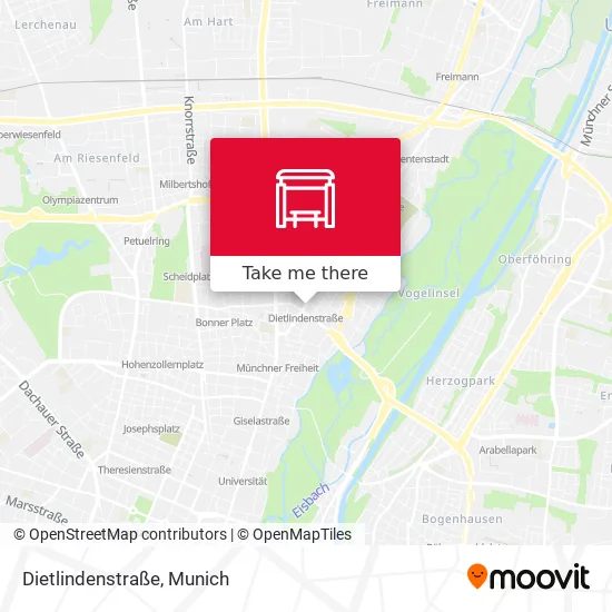 Карта Dietlindenstraße
