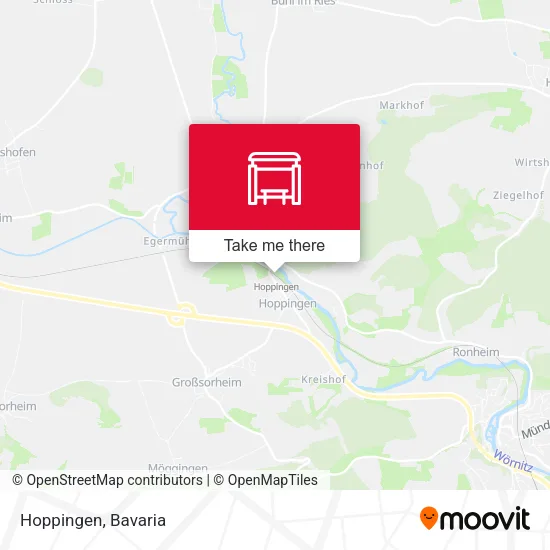 Карта Hoppingen
