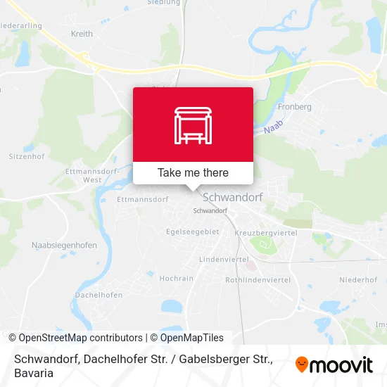 Карта Schwandorf, Dachelhofer Str. / Gabelsberger Str.