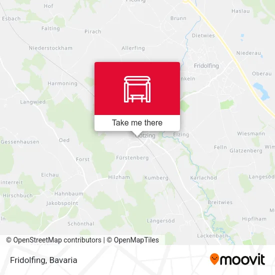 Карта Fridolfing
