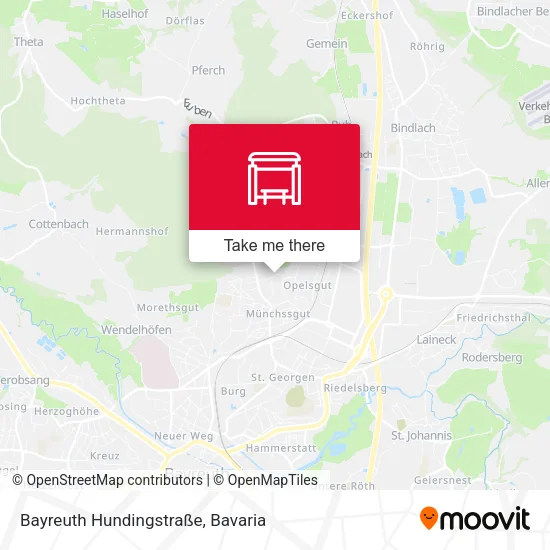 Карта Bayreuth Hundingstraße