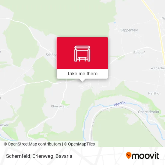 Карта Schernfeld, Erlenweg