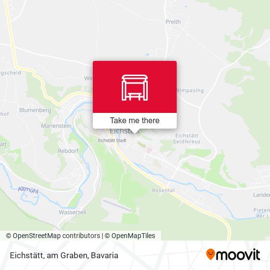 Карта Eichstätt, am Graben
