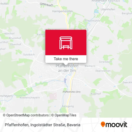 Карта Pfaffenhofen, Ingolstädter Straße