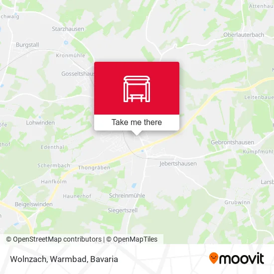 Карта Wolnzach, Warmbad