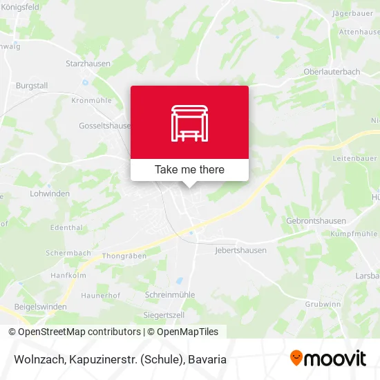 Карта Wolnzach, Kapuzinerstr. (Schule)