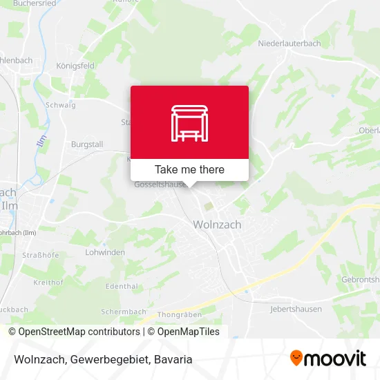 Карта Wolnzach, Gewerbegebiet