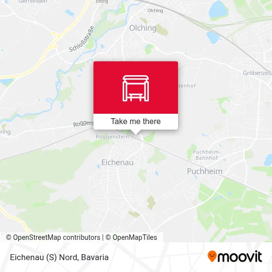 Eichenau (S) Nord map