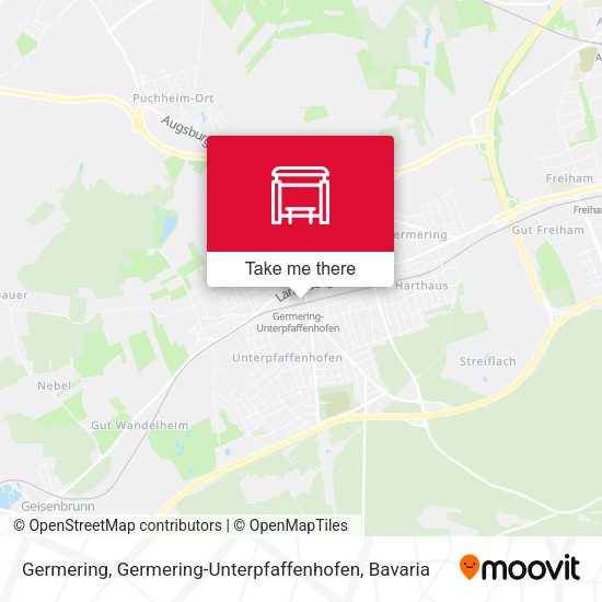 Карта Germering, Germering-Unterpfaffenhofen