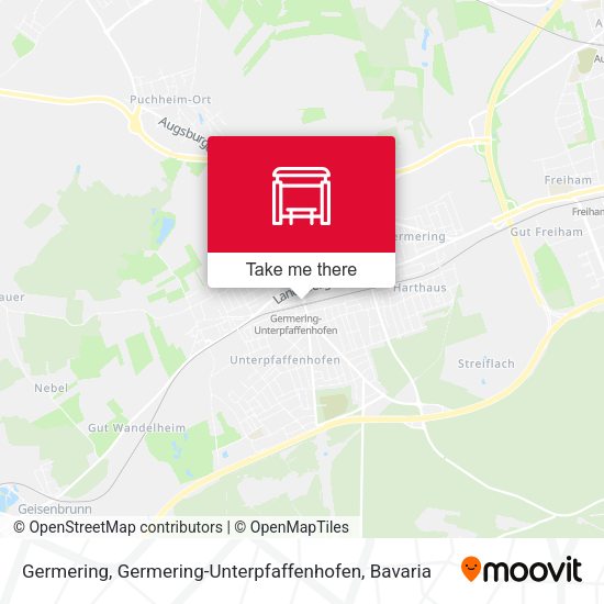 Карта Germering, Germering-Unterpfaffenhofen