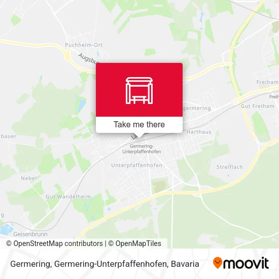 Карта Germering, Germering-Unterpfaffenhofen