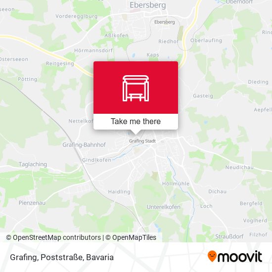 Grafing, Poststraße map