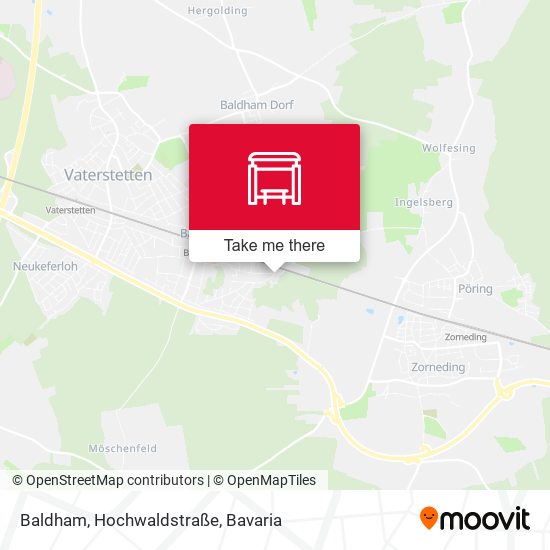 Baldham, Hochwaldstraße map
