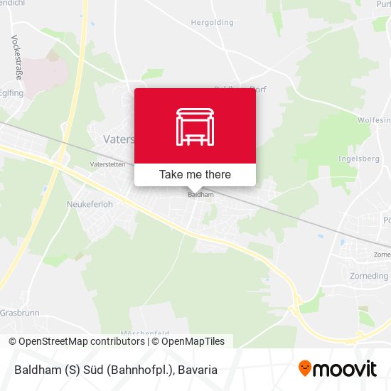 Baldham (S) Süd (Bahnhofpl.) map