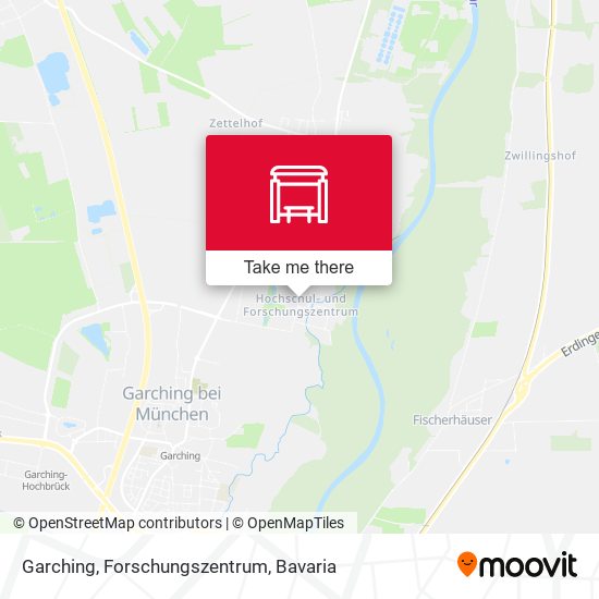 Garching, Forschungszentrum map