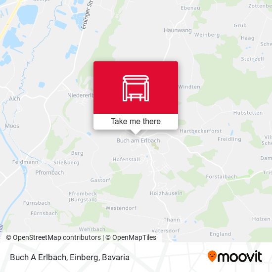 Buch A Erlbach, Einberg map