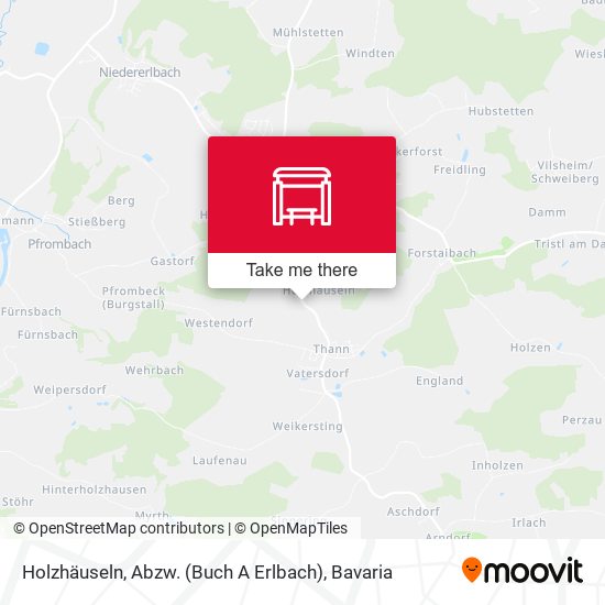 Holzhäuseln, Abzw. (Buch A Erlbach) map