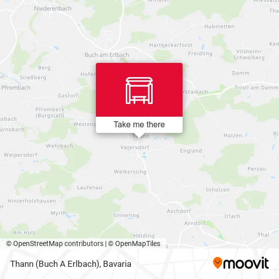 Карта Thann (Buch A Erlbach)