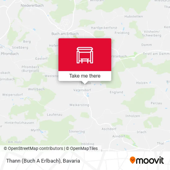 Карта Thann (Buch A Erlbach)
