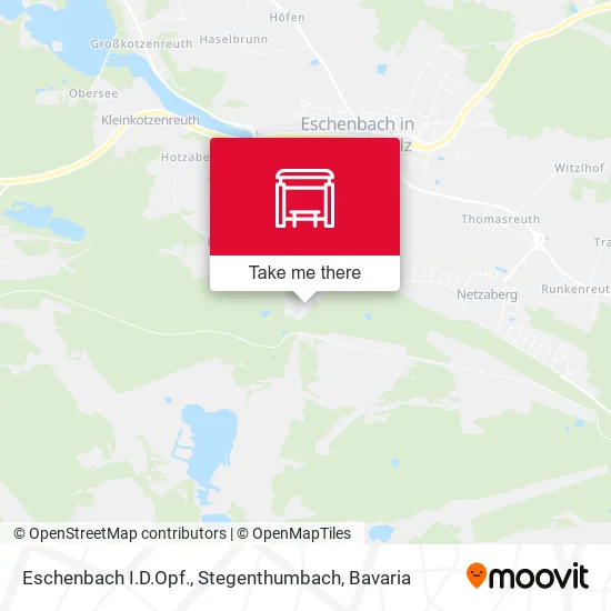 Карта Eschenbach I.D.Opf., Stegenthumbach