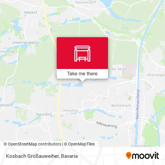 Карта Kosbach Großauweiher