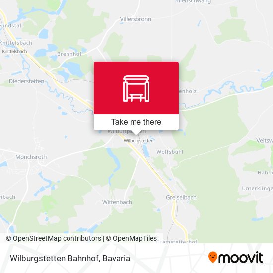 Wilburgstetten Bahnhof map