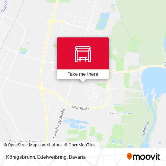 Königsbrunn, Edelweißring map