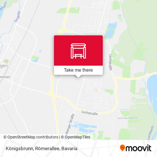 Königsbrunn, Römerallee map