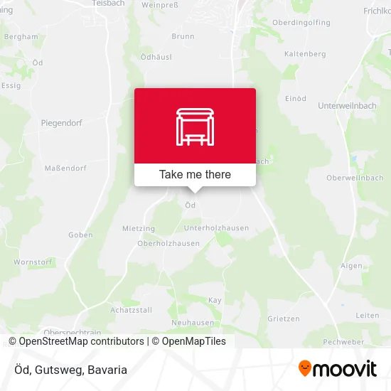 Öd, Gutsweg map