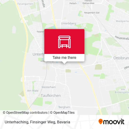 Карта Unterhaching, Finsinger Weg