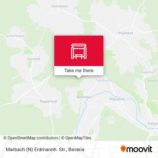 Карта Marbach (N) Erdmannh. Str.