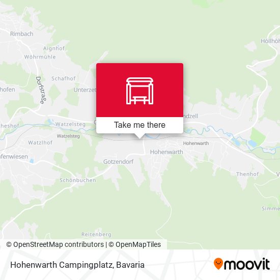 Hohenwarth Campingplatz map