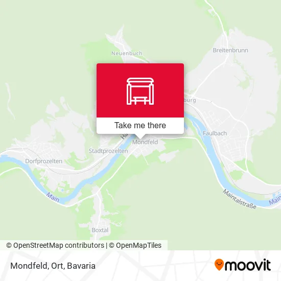 Карта Mondfeld, Ort