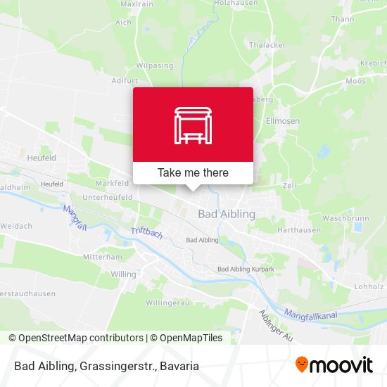 Карта Bad Aibling, Grassingerstr.