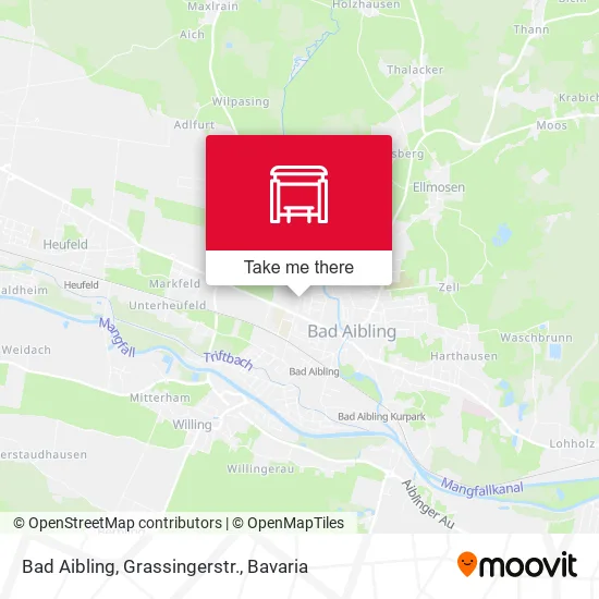 Карта Bad Aibling, Grassingerstr.