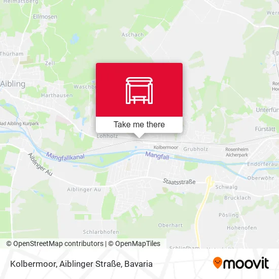 Карта Kolbermoor, Aiblinger Straße